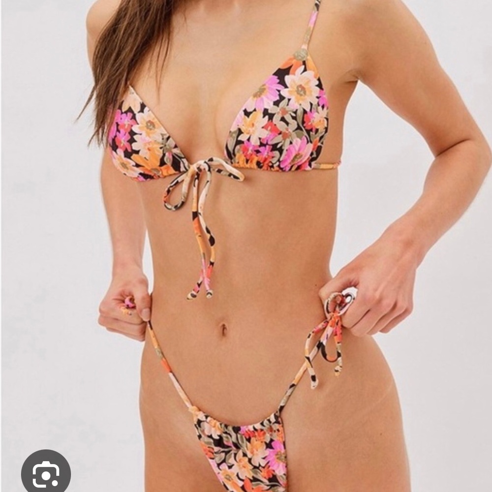 For Love and Lemons Vienna string bikini top